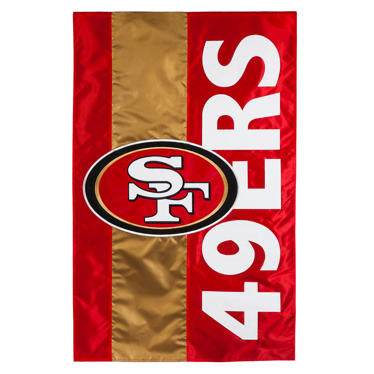 San Francisco 49ers 28 x 44 Double-Sided Burlap House Flag