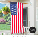 White 2-Position Flag Bracket