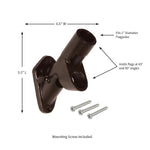 Bronze 2-Position Flag Bracket
