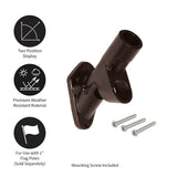 Bronze 2-Position Flag Bracket