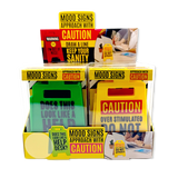 2" 3D Standing Mood Caution Sign