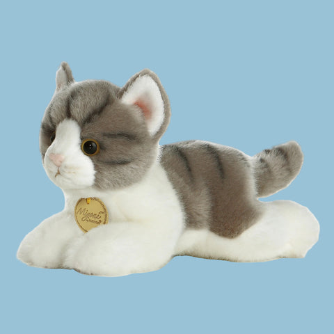 Grey Tabby Cat 8" Plush