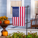 American Flag Applique Garden Flag