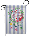 Happy Anniversary Garden Flag