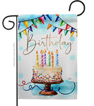 Birthday Cake Garden Flag