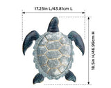 Galvanized Sea Turtle LG Wall Decor