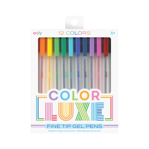 COLOR LUXE FINE TIP GEL PENS