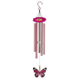 Pink Monarch 32" Wind Chime