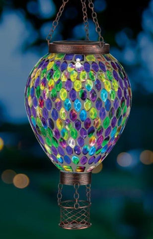 Mosaic Multi-Color SM Hot Air Balloon Solar