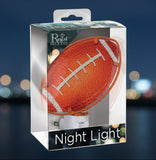Packaged football night light with 'Regal Arts & Gifts' branding on a white background