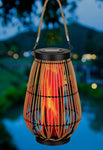 Wicker Pear Solar Lantern