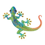 Swirl Blue 20" Gecko Wall Decor