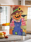 Jack The Scarecrow Burlap House Flag
