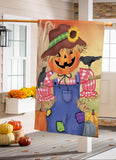 Jack The Scarecrow Burlap House Flag