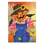 Jack The Scarecrow Burlap House Flag