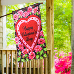 Filled With Love Lustre House Flag