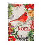 Christmas Meadow Suede House Flag