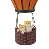 Hot Air Balloon Kitty Sconce Solar Wall Decor