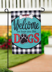 Hope You Like Dogs Burlap Garden Flag