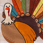 Tom Turkey Thanksgiving Burlap Garden Flag