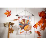 Tom Turkey Thanksgiving Burlap Garden Flag