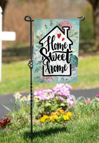 Home Sweet Home Burlap Garden Flag