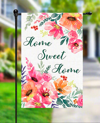 Pastels of Nature Burlap Garden Flag