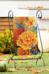Mariposa Melody Burlap Garden Flag