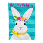 Easter Bunny Burlap Garden Flag