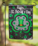 Welcome St. Pats Lustre Garden Flag