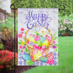 Easter Egg Basket Moire Garden Flag