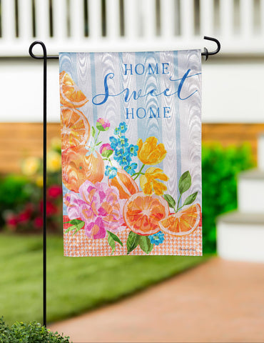 Home Sweet Home Moire Garden Flag