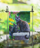 Black Beauties Suede Garden Flag