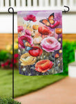 Sunset Garden Suede Garden Flag