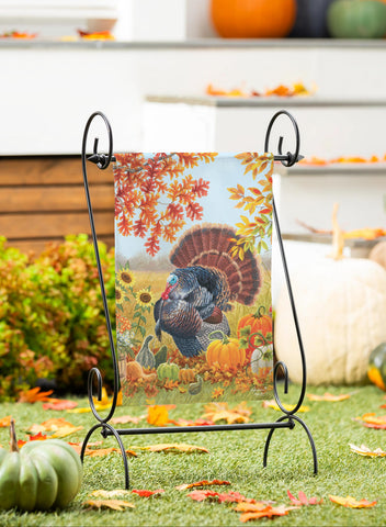 Harvest Garden Suede Garden Flag
