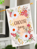 Choose Joy Applique House Flag