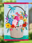 Easter Basket Applique House Flag