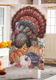 Elaborate Turkey Applique House Flag