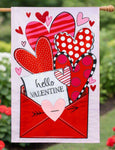 Sending Love Valentine's Day Applique House Flag