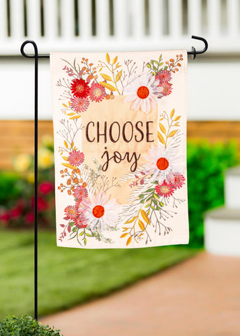 Choose Joy Applique Garden Flag