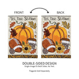 Tis' The Season Fall Applique Garden Flag