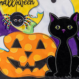Halloween Friends Applique Garden Flag