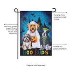 Boo Buds Applique Garden Flag