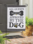 Approved by the Dog Applique Garden Flag