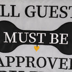 Approved by the Dog Applique Garden Flag