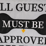 Approved by the Dog Applique Garden Flag