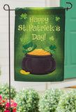 Pot Of Gold Lustre Garden Flag