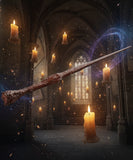 Wooden wand on a white background