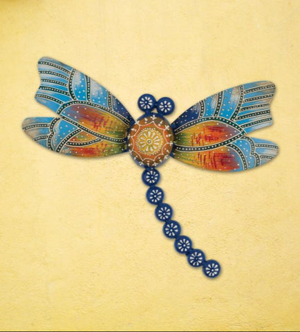 Dragonfly Wall Decor - Blue Multicolor