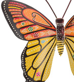 Orange Henna Butterfly Wall Decor